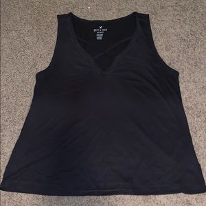 Black/grey tank top